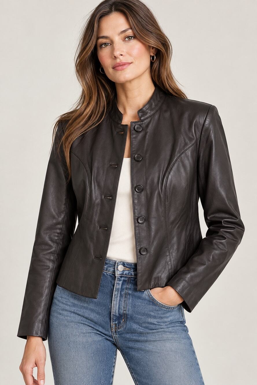 Pursuits Ltd Leather Jacket – Size 10 – New With Tags